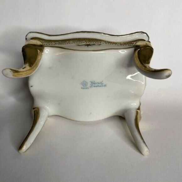 Nippon Trinket Box Piano Bench Style Rectangular 4 Legs Hand Painted 2.5" X 3.5" - Picture 7 of 13